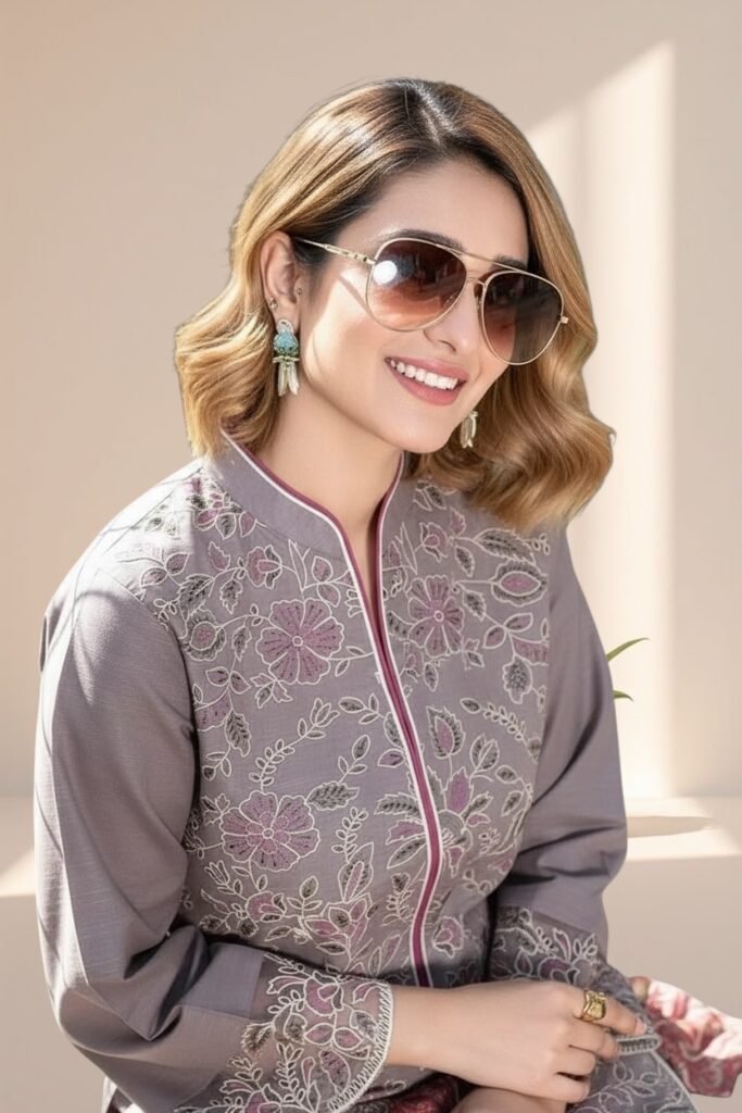 3PC Khaddar Suit-Embroidered (Unstitched)