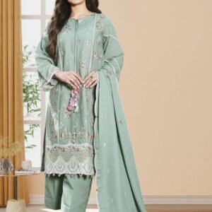 3PC Khaddar Suit-Embroidered (Unstitched)