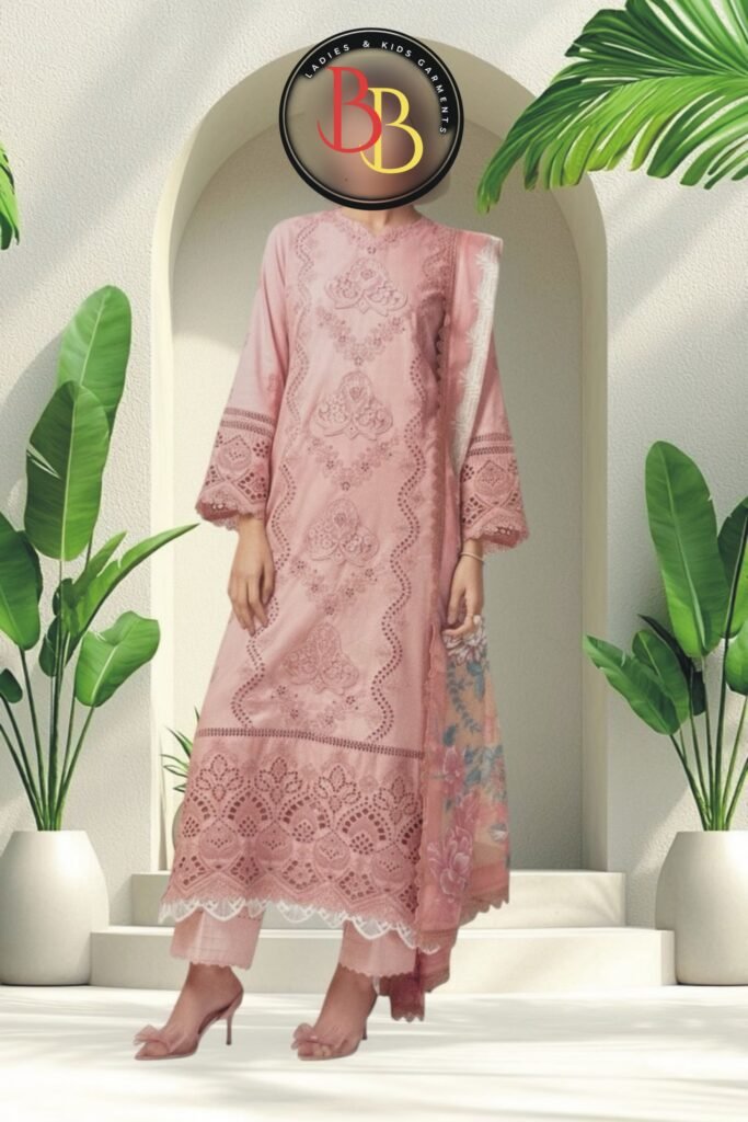 3PC Lawn Suit-Embroidered (Unstitched)