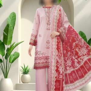 3PC Lawn Suit-Embroidered (Unstitched)