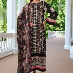 3PC Lawn Suit-Embroidered (Unstitched)