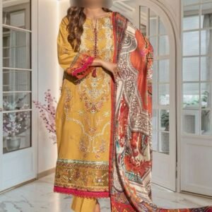 3PC Lawn Suit-Embroidered (Unstitched)