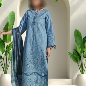 3PC Lawn Suit-Embroidered (Unstitched)
