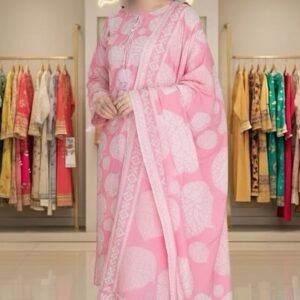 3PC Lawn Suit-Printed (Unstitched)