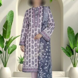 2PC Lawn Suit-Printed (Unstitched)