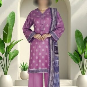 2PC Lawn Suit-Printed (Unstitched)