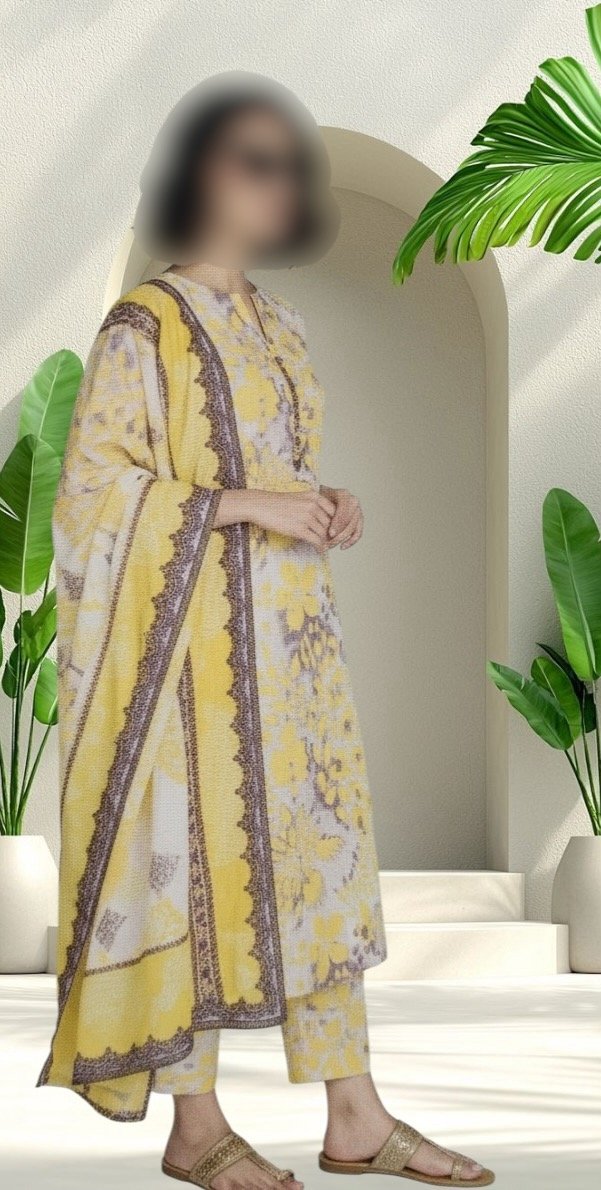 2PC Lawn Suit-Printed (Unstitched) - Image 2