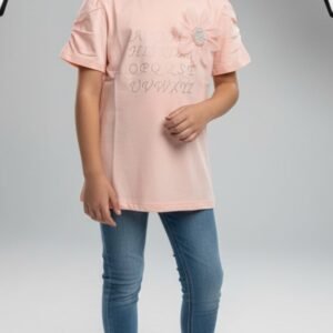Shirt with Flower Applique Imported (KK1056)