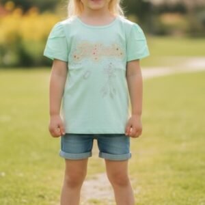 Girls Jersey Cotton Shirt Imported (KK1061)