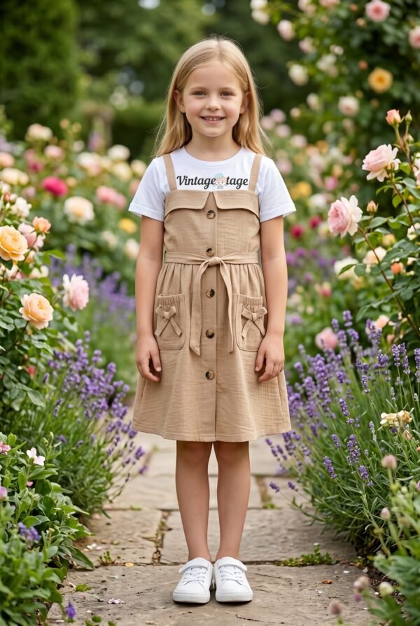 Girls Jersey Cotton Frock Imported (KK1069)