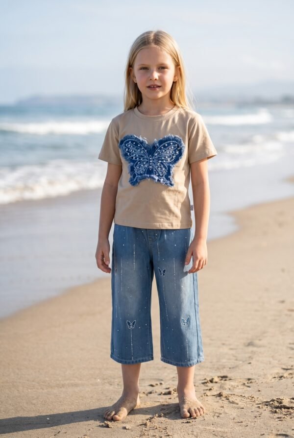 2PC Suit, Shirt with Jeans Pant Imported (KK1071)