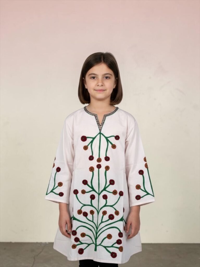 Girls Embroidered Kurti (KK1076)