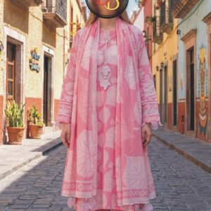 3PC Lawn Suit-Printed (Unstitched) (LS1101)