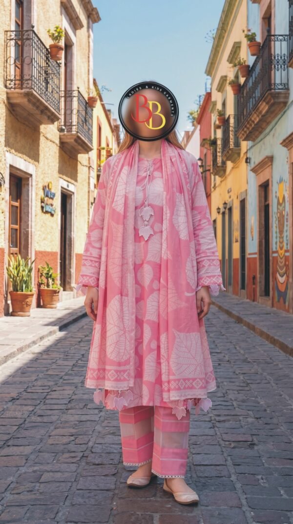 3PC Lawn Suit-Printed (Unstitched) (LS1101)