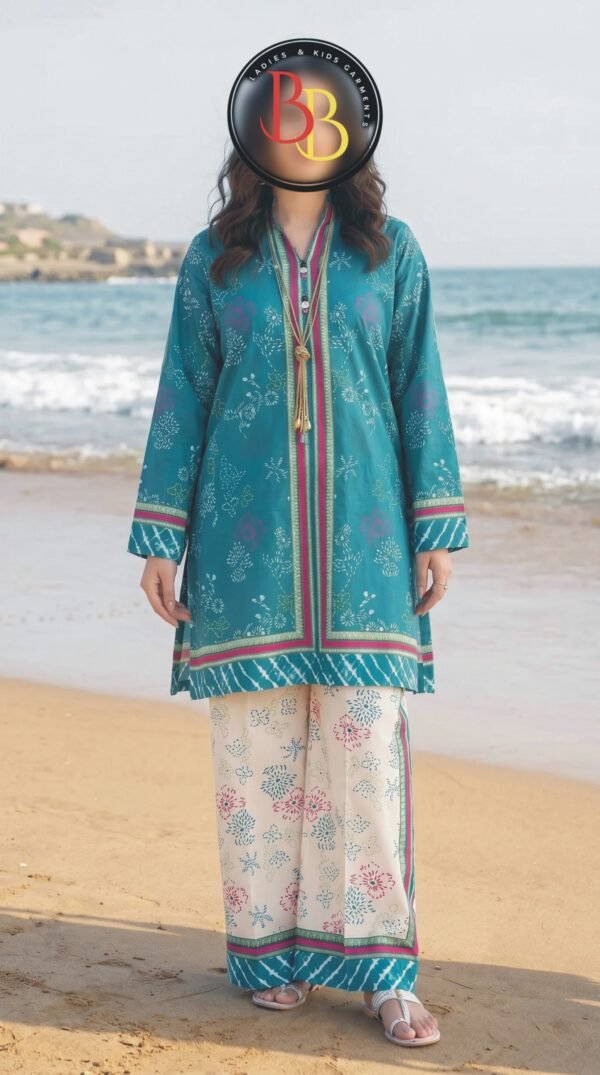 2PC Lawn Suit-Printed (Unstitched) (LS1102)